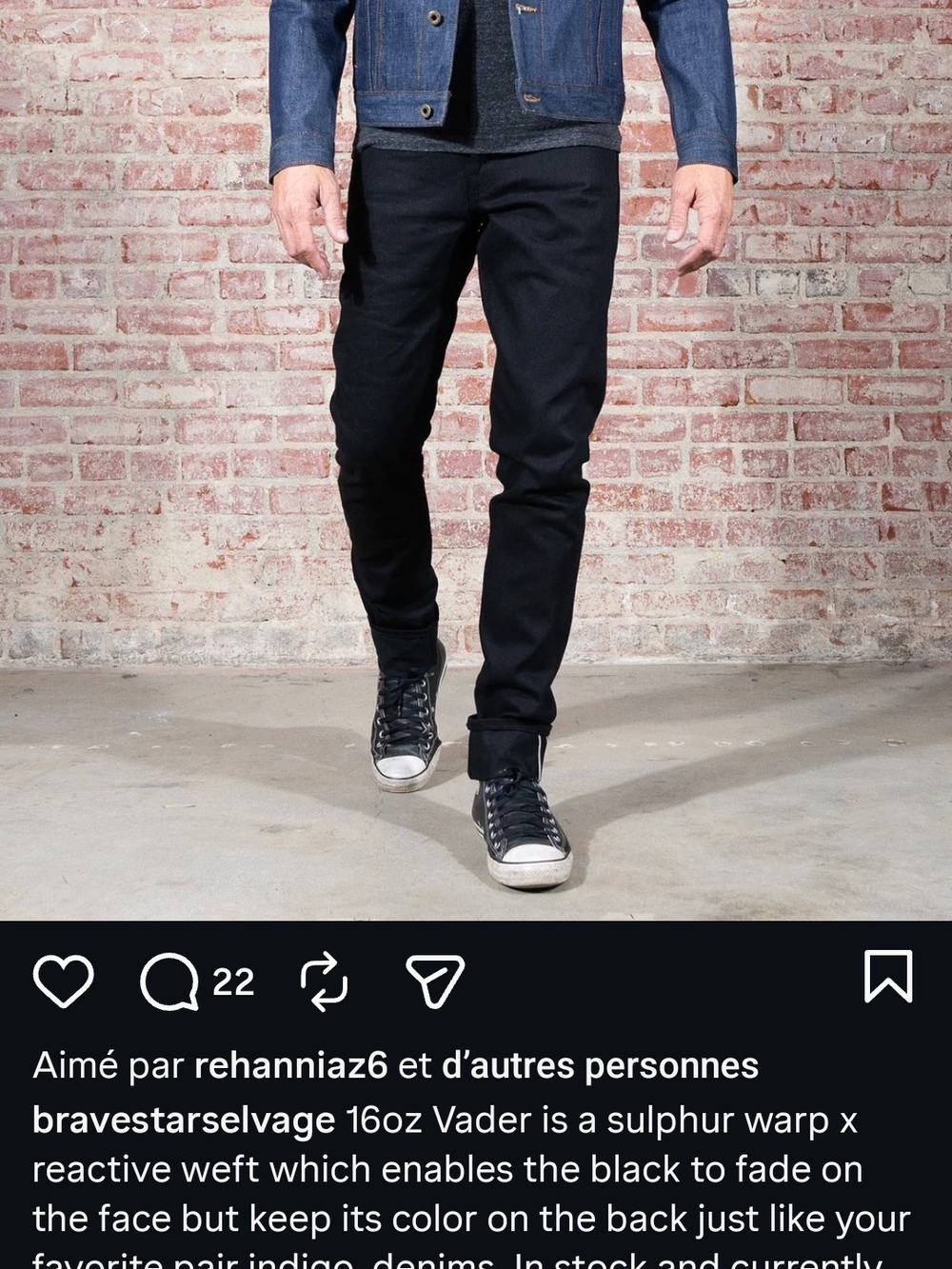 Selvedge Jeans  The Vader 16 Oz. Made In Usa